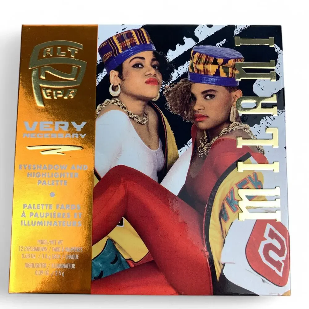 Salt N Pepa Eyeshadow and Highlighter Palette Very Necessary Milani 12 Shades